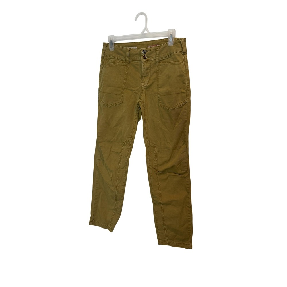 Pilcro Green Straight Leg Pants